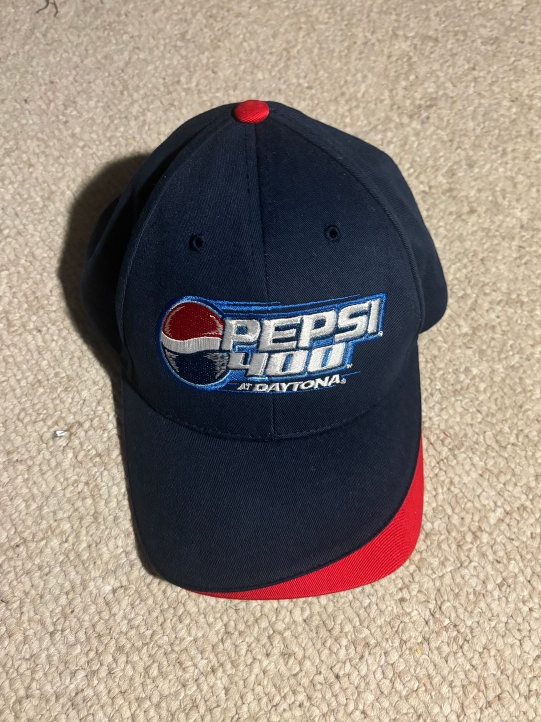 Vintage Pepsi 400 At Daytona Nascar Adjustable Strapback Hat